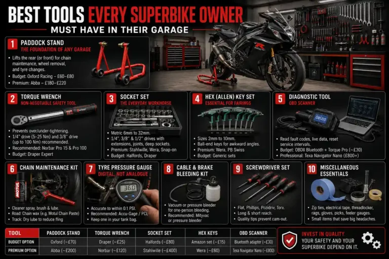 Best Tools Every Superbike Owner Must Have in Their Garage